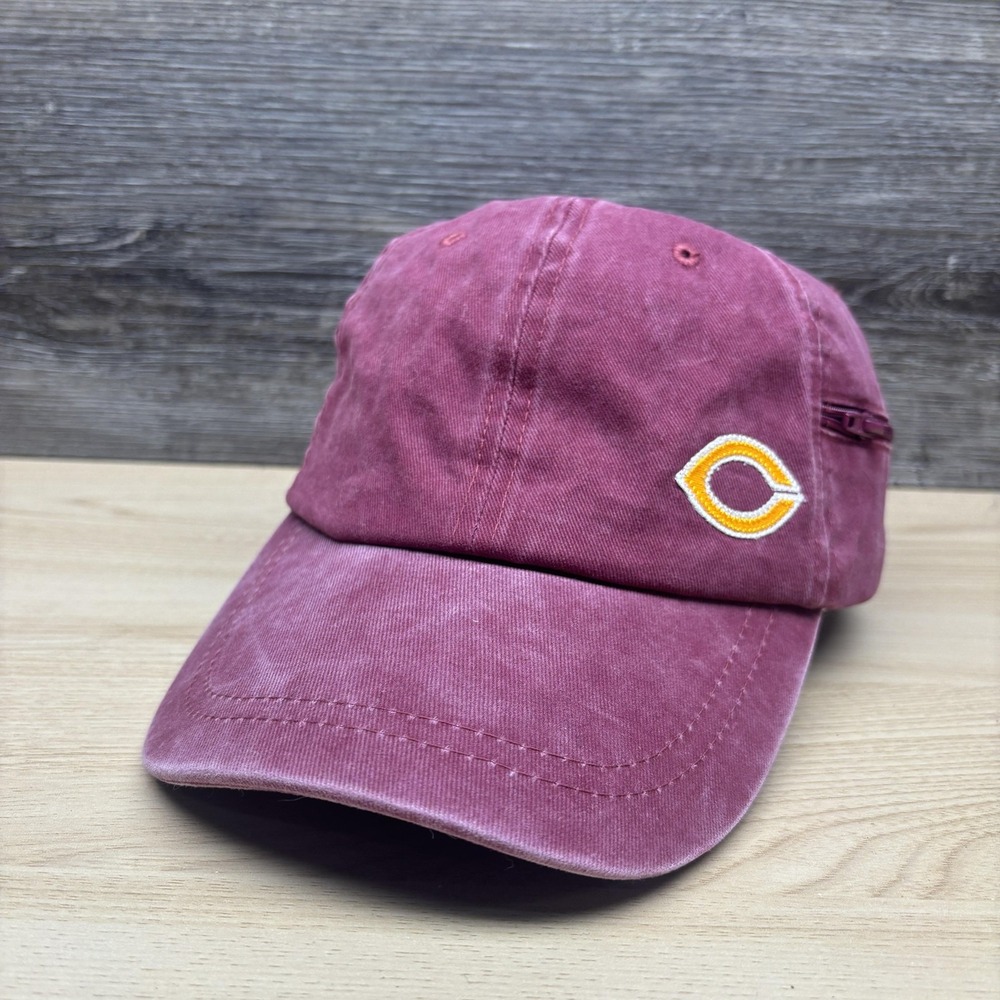 Concordia Cobbers Hat Cap Strap Back Womens Red Maroon Washed Look Adjustable